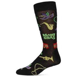 Mardi Gras New Orleans Men's Novelty Socks by MeMoi